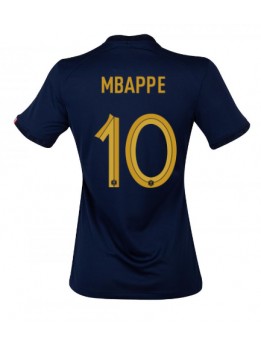 Ženski Nogometna dresi replika Francija Kylian Mbappe #10 Domači SP 2022 Kratek rokav